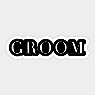 Groom T-Shirt Sticker